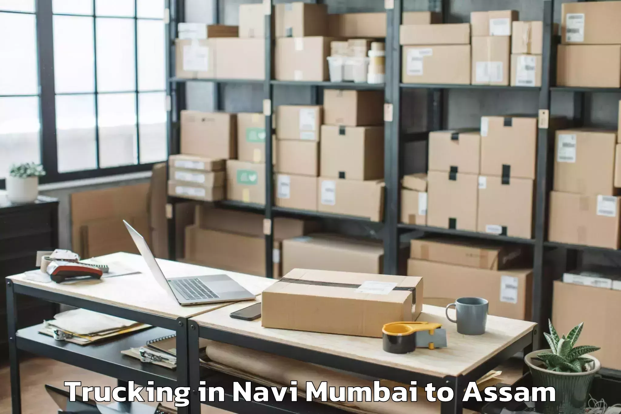 Hassle-Free Navi Mumbai to Dhing Town Trucking